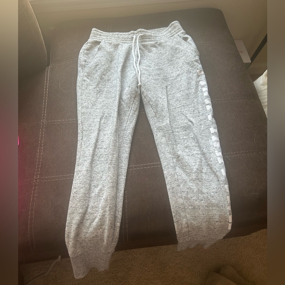 PINK grey joggers